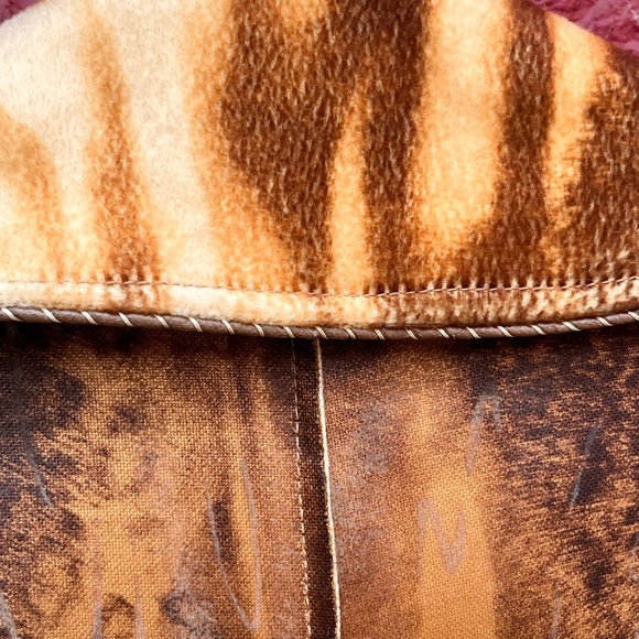 Versace Jeans Couture - Women’s XXL Wild Print Antler Button 90’s Vintage Jacket - Picture 7 of 8